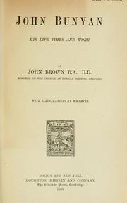Cover of: John Bunyan by John Brown