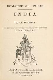 Cover of: India by Victor Surridge