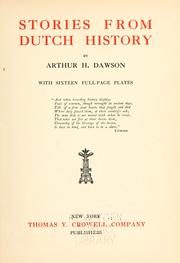 Cover of: Stories from Dutch history by Arthur H. Dawson