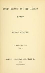 Cover of: Lord Ormont and his Aminta by George Meredith, George Meredith