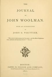 Cover of: The journal of John Woolman. by John Woolman