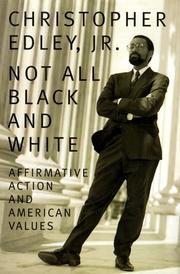Cover of: Not all black and white: affirmative action, race, and American values