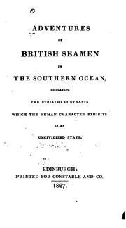 Cover of: Adventures of British seamen in the southern ocean by Murray, Hugh