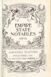 Empire state notables, 1914 by Hartwell Stafford