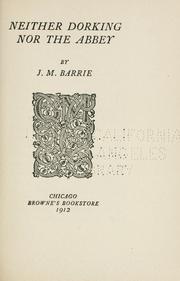 Cover of: Neither Dorking nor the Abbey
