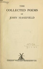 Cover of: Collected poems. by John Masefield