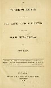 Cover of: The power of faith by Isabella Marshall Graham, Isabella Marshall Graham