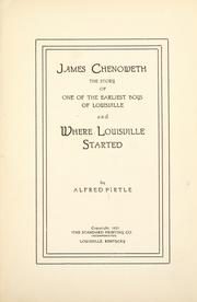 James Chenoweth by Alfred Pirtle