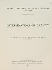 Cover of: Determinations of gravity