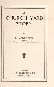 Cover of: A church yard story