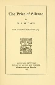 Cover of: The price of silence by M. E. M. Davis, M. E. M. Davis