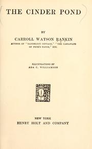 Cover of: The Cinder Pond by Carroll Watson Rankin