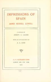 Cover of: Impressions of Spain.