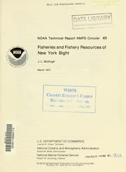Cover of: Fisheries and fishery resources of New York Bight