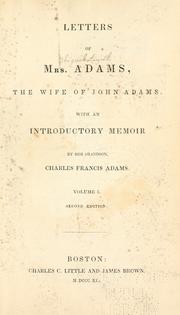 Cover of: Letters of Mrs. Adams by Abigail Adams