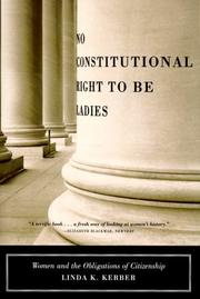 Cover of: No constitutional right to be ladies