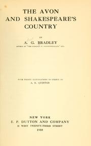 Cover of: The Avon and Shakespeare's country by A. G. Bradley