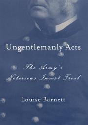 Cover of: Ungentlemanly Acts by Louise K. Barnett