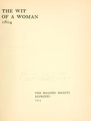 Cover of: Wit of a woman. 1604. by 