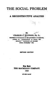 Cover of: The social problem by Charles A. Ellwood, Charles A. Ellwood