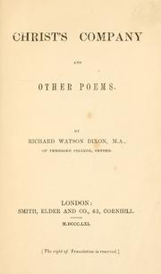 Cover of: Christ's company: and other poems