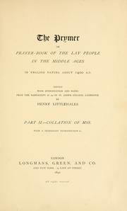 Cover of: The prymer by Catholic Church