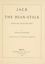 Cover of: Jack and the bean-stalk: English hexameters