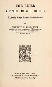 Cover of: The rider of the black horse: a story of the American revolution