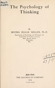 Cover of: The psychology of thinking. by Irving Elgar Miller