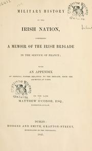 Military history of the Irish nation by Matthew O'Conor