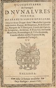 Cover of: O condestabre de Portugal: D. Nunoalvres Pereira