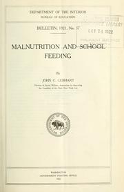 Cover of: Malnutrition and school feeding