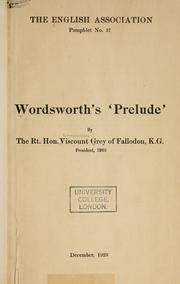 the prelude by william wordsworth