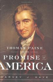 Cover of: Thomas Paine and the Promise of America by Harvey J. Kaye
