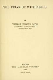 Cover of: The friar of Wittenberg