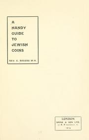 Cover of: A handy guide to Jewish coins by Rogers, E.