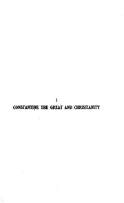 Cover of: Constantine the Great and Christianity. by Christopher Bush Coleman, Christopher Bush Coleman, Christopher Bush Coleman