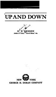 Cover of: Up and down by E. F. Benson