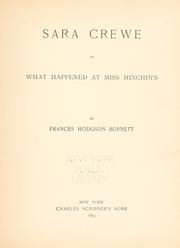 Cover of: Sara Crewe by Frances Hodgson Burnett