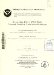 Cover of: Oceanology: biology of the ocean.