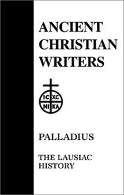 Cover of: Palladius: the Lausiac history. by Palladius Bishop of Aspuna