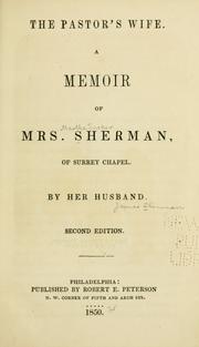 Cover of: The pastor's wife by James Sherman