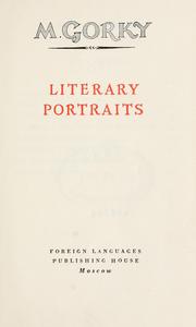 Cover of: Literary portraits. by Максим Горький
