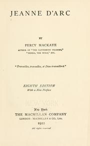 Cover of: Jeanne d'Arc by Percy MacKaye
