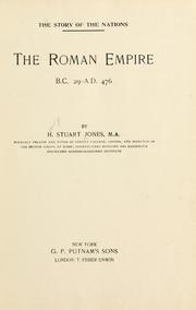 Cover of: The Roman Empire, B.C. 29 - A.D. 476. by Henry Stuart Jones, Henry Stuart Jones