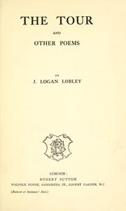 Cover of: The tour: and other poems