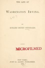 Cover of: The life of Washington Irving