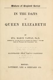 Cover of: In the days of Queen Elizabeth by Eva March Tappan