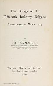 Cover of: doings of the Fifteenth infantry brigade