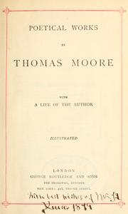 Cover of: Poetical works. by Thomas Moore, Thomas Moore